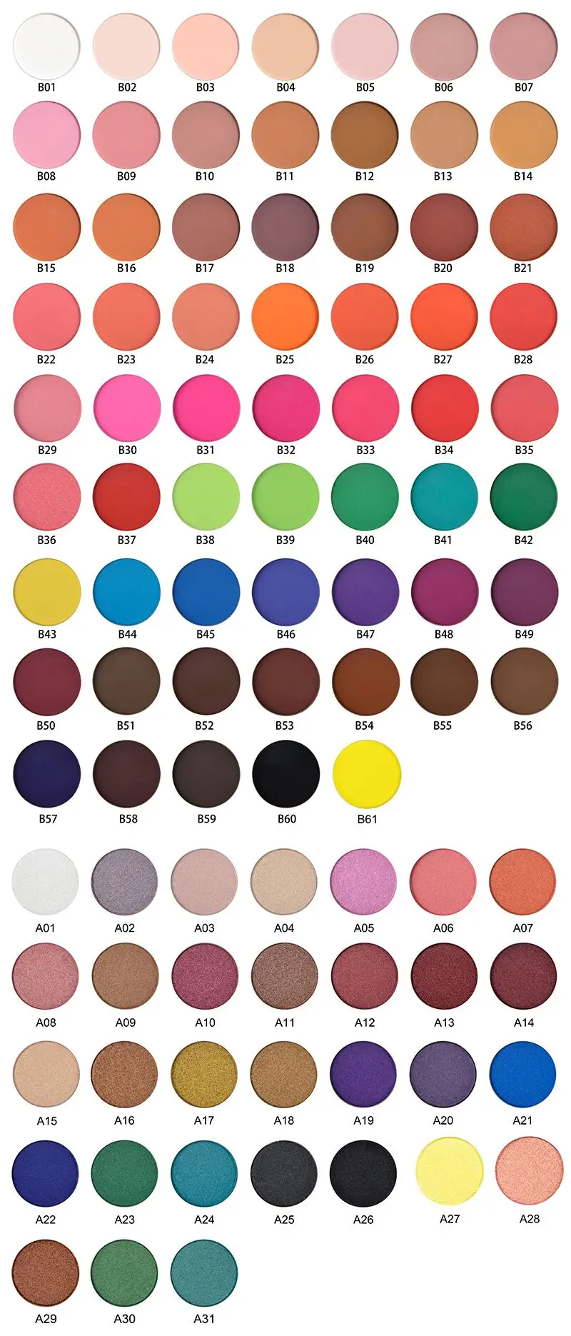 Make Your Own Brand High Quality 12 Color Professional Custom Eyeshadow Palette