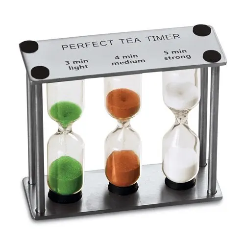 XINBAOHONG Traditional Design Metal Frame Tea Hourglass Handmade Modern Style 3 4 5 Minute Timing for Birthday Occasions