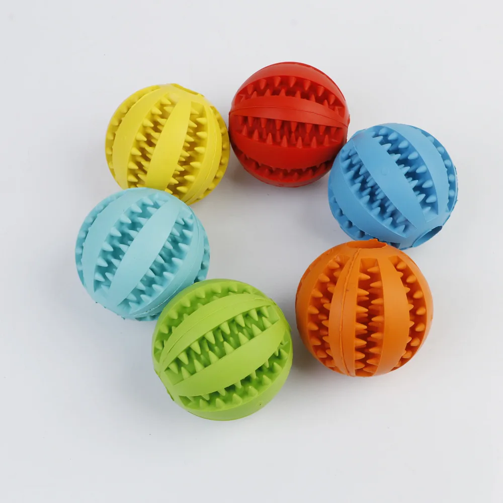 

Rubber Pet Cleaning Balls Toys Ball Chew Toys Tooth Cleaning Balls Food Dog Toy Made in China, Picture