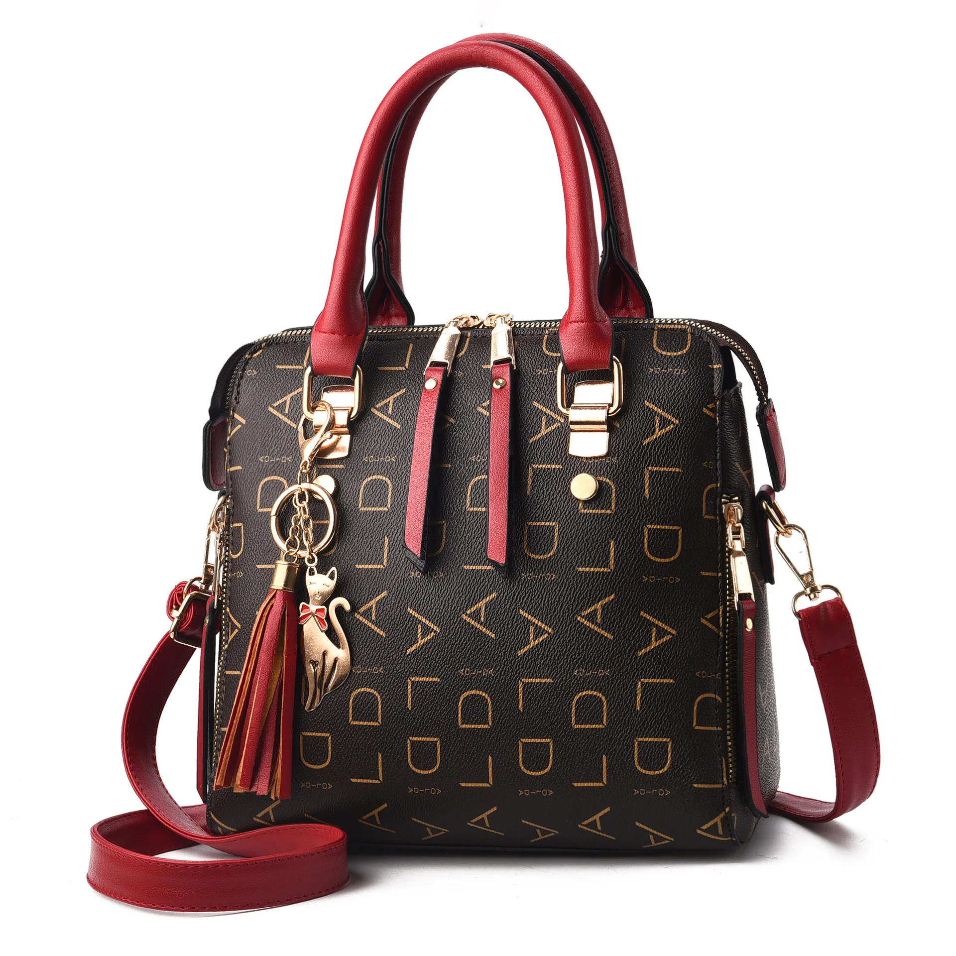 

Wholesale factory price women leather handbag women's pu shoulder bag