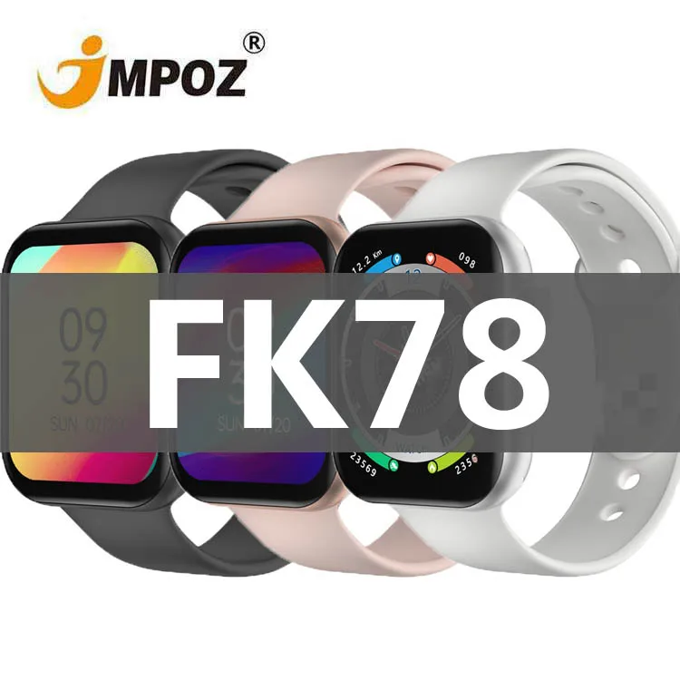 

2021 New Smart watch fk78 1.78 Inch Screen make and answer call Music Women Men smartwatch fk78 Sports GPS Precise Trajectory