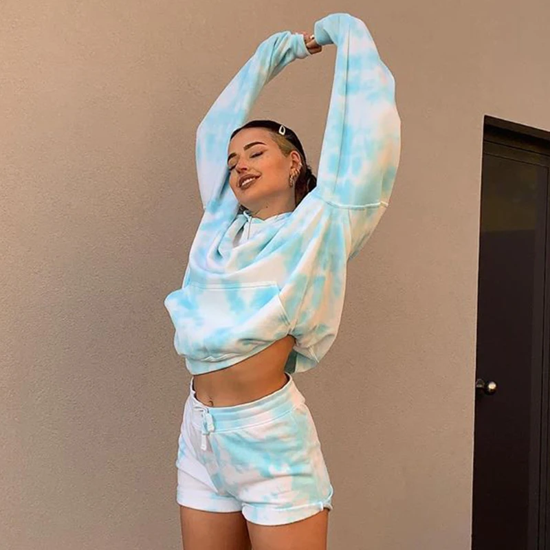 

Amazon hot sale 2020 new arrival stock Cotton Sweatshirts woman oversized hoodies tie dye hoodies for women hoodies, Customized color