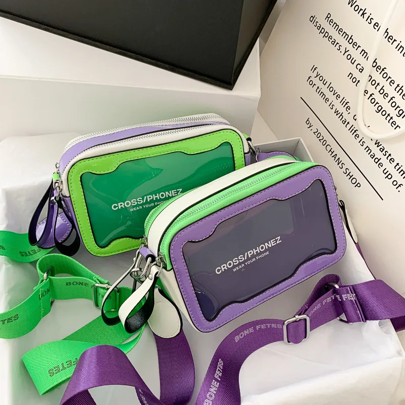 

Fashion Lady Jelly Handbags Camera Hand Bag Shoulder Purses For Women