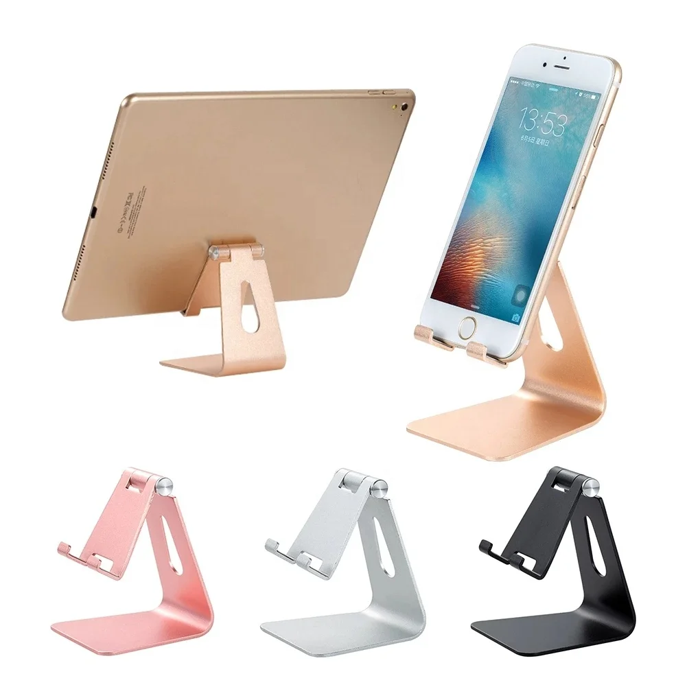 

Adjustable Foldable smartphone Z4a Aluminum Alloy metal Cellphone Tablets phone holder stand for iphone X Xr Xs 11 12 pro max, Silver, gold, rose gold, black