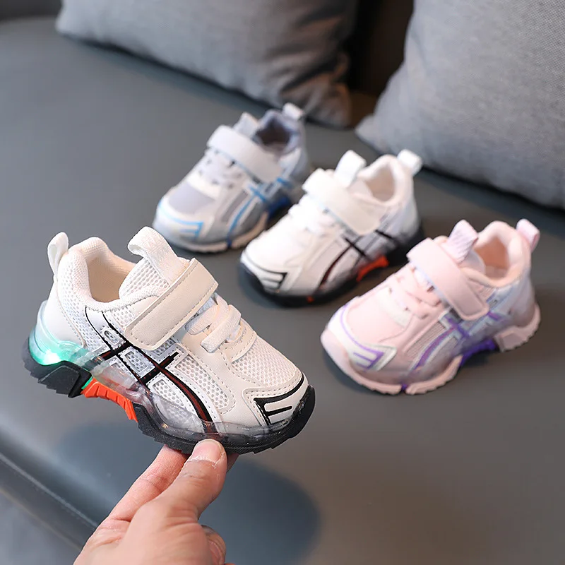

New Spring Kids's Sports Shoes Baby Boys Girls' 2022 Children's Leather Boys' Running