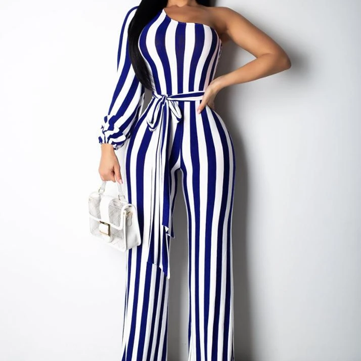 

Summer one Pieces sexy strapless High Waist Wide Legs Long pants women jumpsuits and rompers