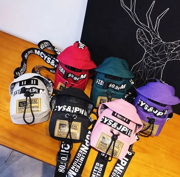 

2021 Factory wholesale Korean messenger bag hip hop fashion canvas chest bags women