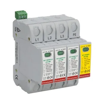 

TUV Certified Class B+C t1+t2 Power Surge Protective Device 3 Phase BT P BCM12.5.2 275 RM/3+N Modular