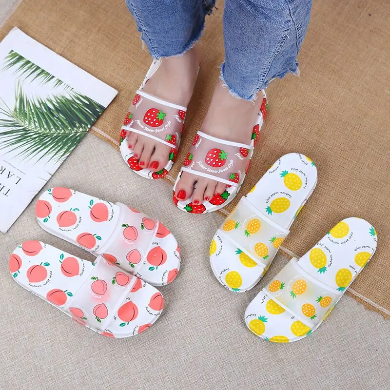 

women slippers sandals beach new design fashion with Cute fruit Avatar, Show color