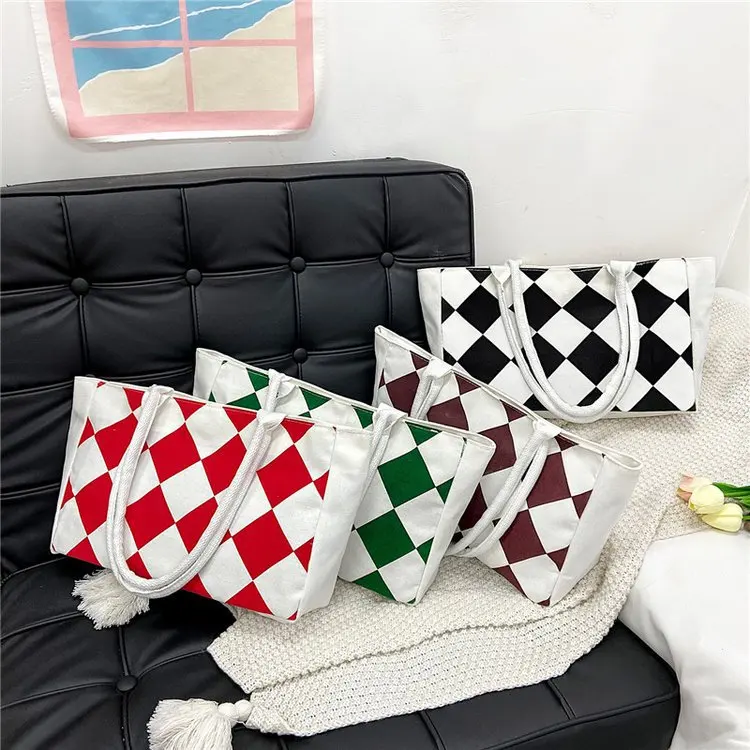 

Wholesale custom handbags for women luxury 2021 new capacity canvas women hand bags fashion tote bag, Customized color