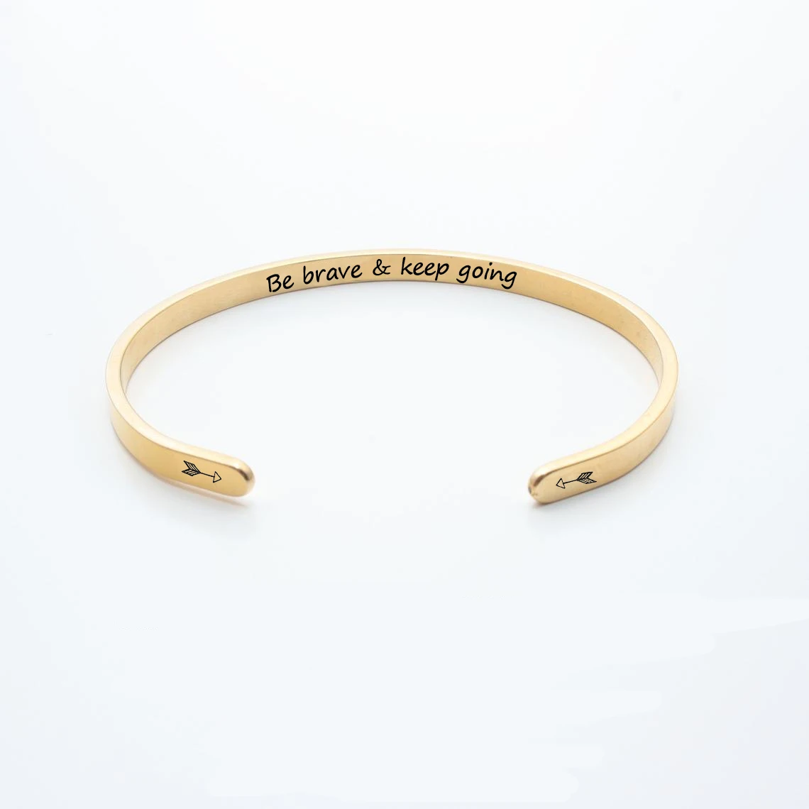 

Customized Personalized Inspirational Bangles Stainless Steel Bracelets Bangles 14K 18K Gold Plated Plain Cuff Bangle Bracelet, 14k gold, rose gold, silver