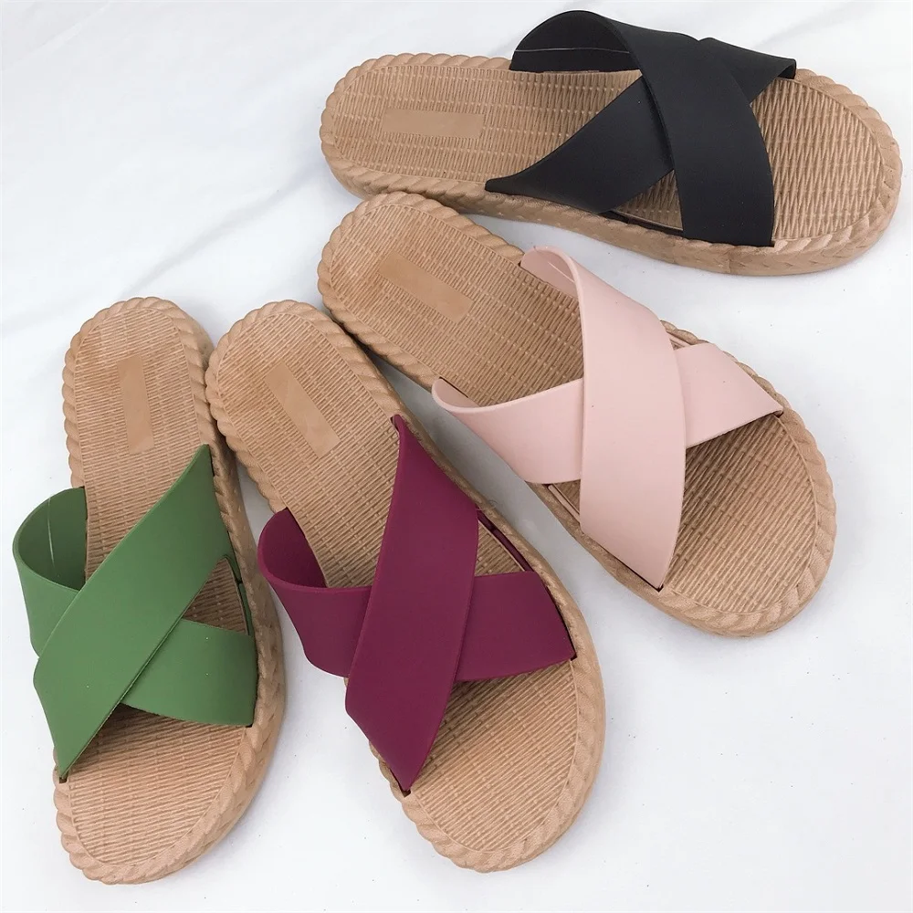 

Custom pvc ladies fashion ladies sandal cross belt sandals ladies shoes