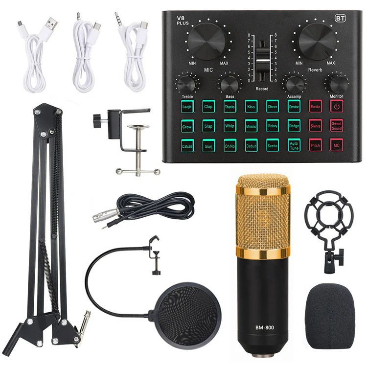 

V8 plus recording Microphone Computer Microphone Condenser Mic
