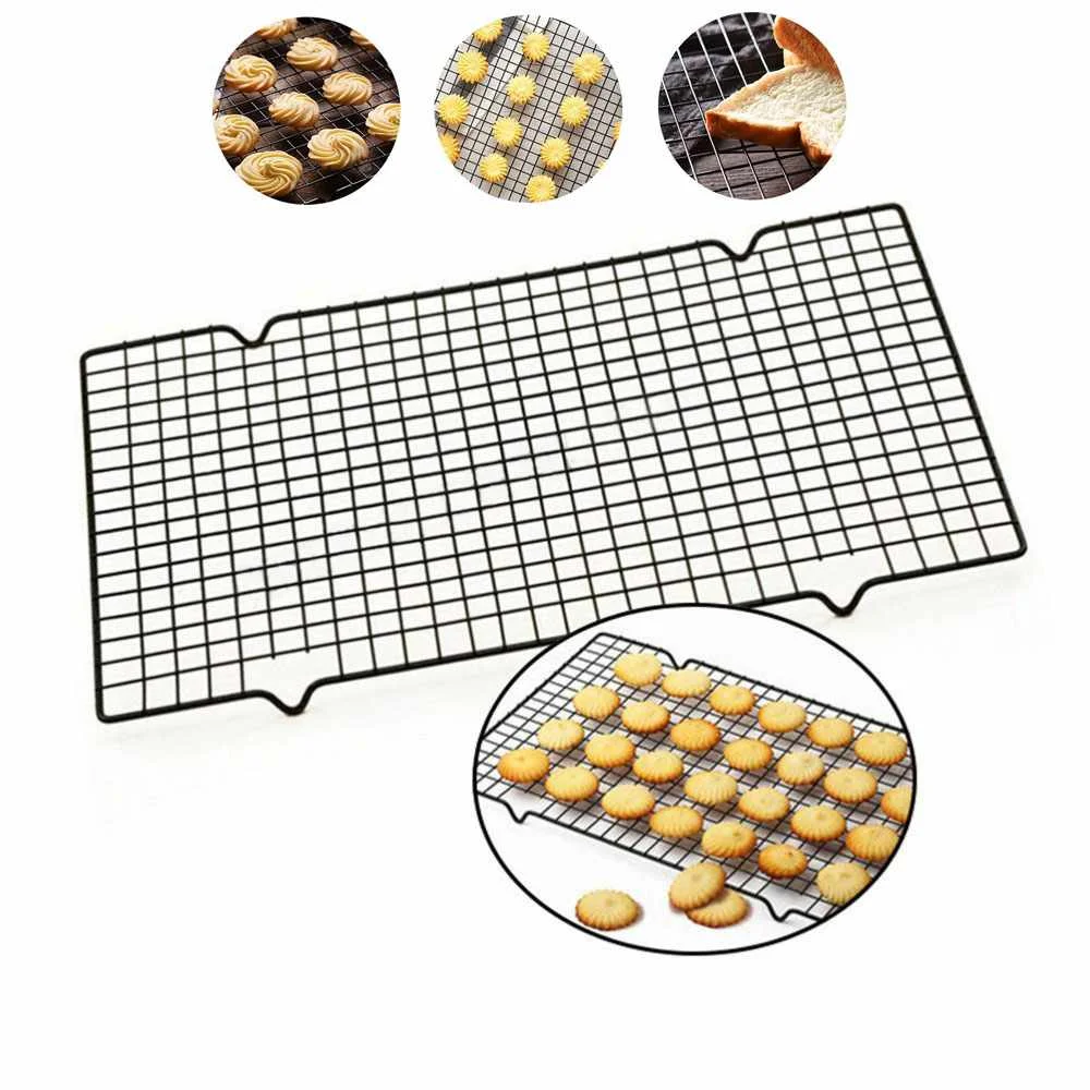 

16-Inch Nonstick Cooling Rack Grid Baking Rack Oven Net Baking Tray Cookies Biscuits Bread Drying Stand Cooler Holder Bakware
