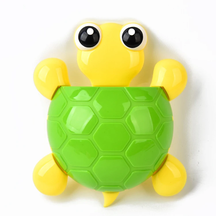 

Cute Turtle Shape Three Powerful Suction Toothbrush Toothpaste Holder, Bule,green,yellow,pink