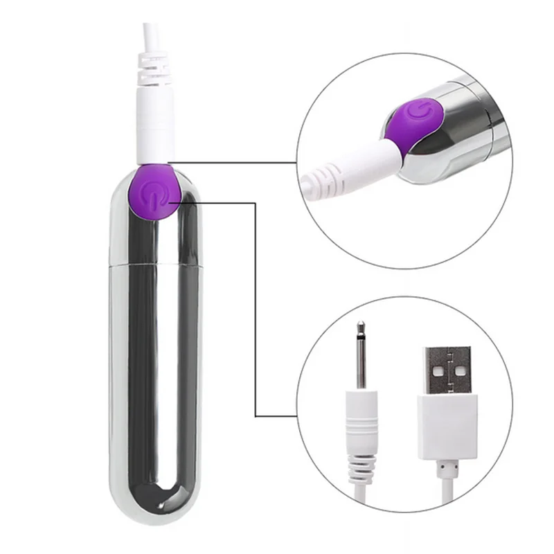 10 Speed Bullet Vibrator Sex Toys for Woman Strong Vibration G-spot Massager Mini Vibrators for Women USB Charge