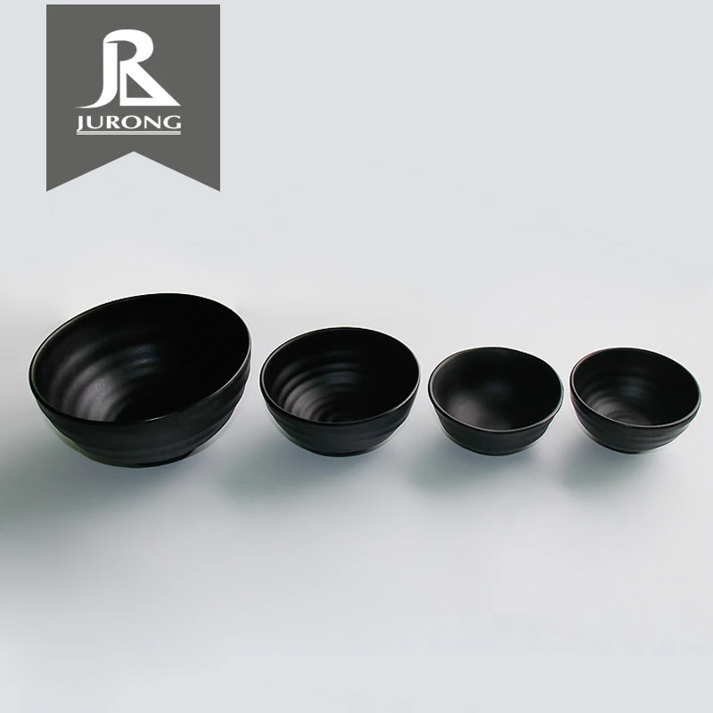 

NSF Certification Passing Food safe test custom japanese ramen melamine black bowl for noodle, As picture/customized