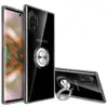 Atouchbo for Samsung Note 10 Pro S9 S10 Plus S10E Transparent Magnetic with Ring Holder Clear Soft TPU Stand Phone Case