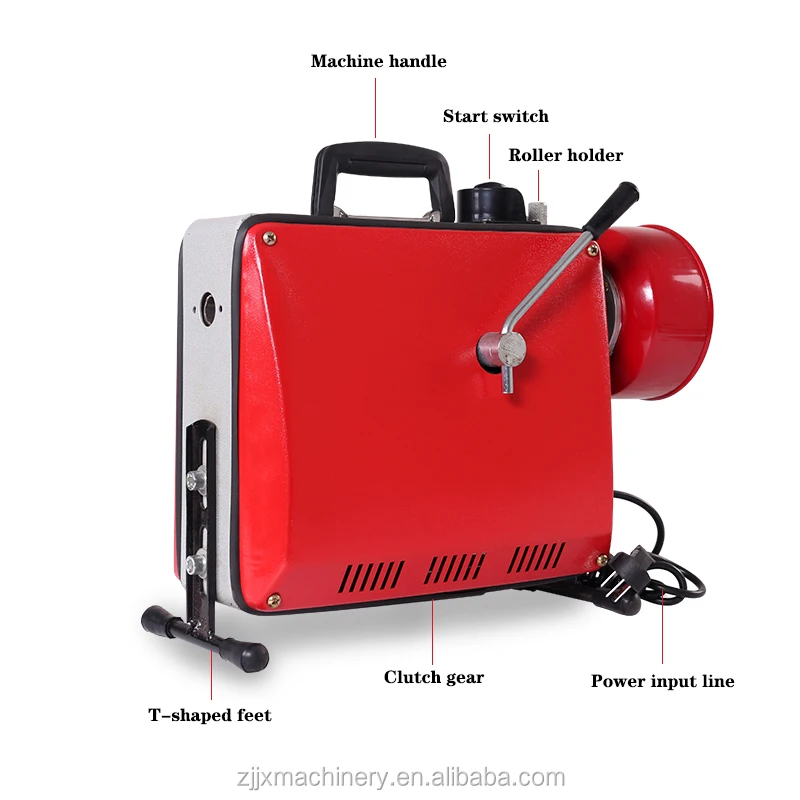 

GQ-150 electric sewer drain cleaning machine electric sewer pipe dredging unclog machine, Red