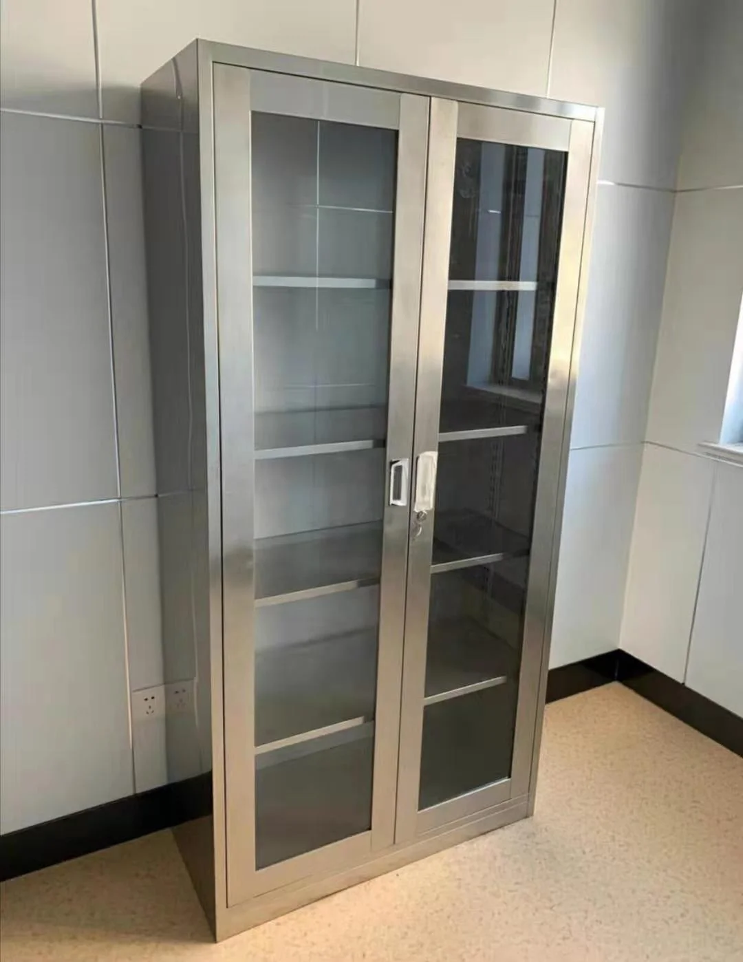 
304/201 Stainless steel instrument cabinet hospital medical instrument cabinet 