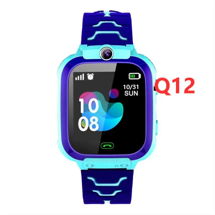 

Reloj Inteligente Para Ninos Q12 Touch Screen With SIM Card Slot Blue tooth Camera Video Calling Smartwatch for Kids