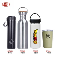 

Wholesale reusable double wall stainless steel drinking water bottle custom logo thermos for insulated vacuum flask