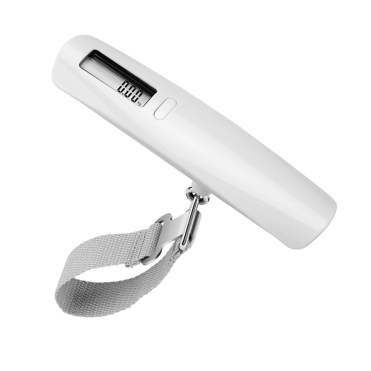 

Wholesale portable hand balanza digital hanging luggage scale for travel, White