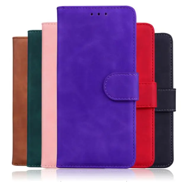

Matte Retro Wallet Leather Phone Case For Infinix Hot 10 Play 9 X680 Smart HD 2021 5 X657 Hot 8 9 10S NOTE 7 Zero 8 Flip Cover