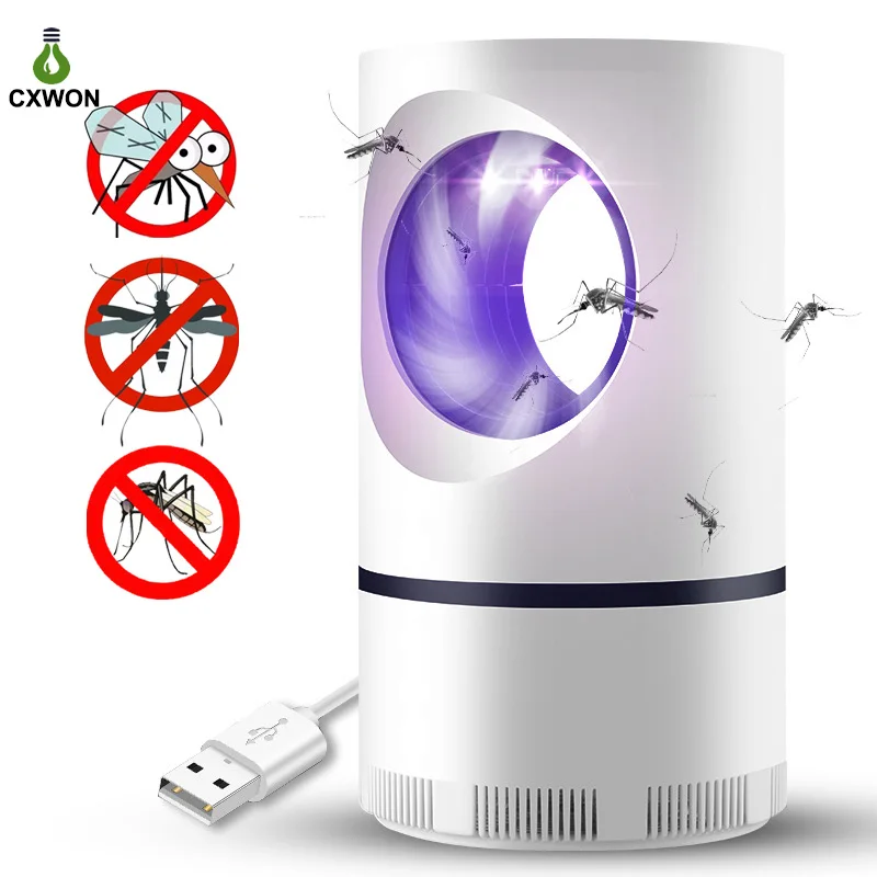 

Anti Mosquito Killer Lamp LED Photocatalyst USB Mosquito Trap Insect Mosquito Muggen Killer USB Bug Zapper Repellent Outdoor, White