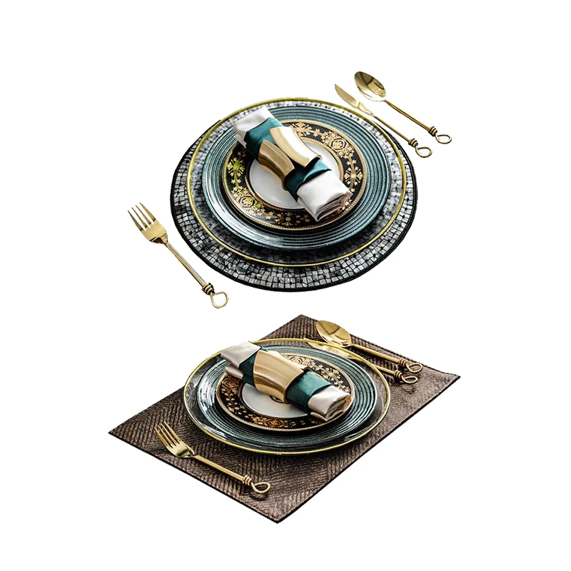 

Dinner Ware Set Wholesale Plate Ceramic Porcelain Western Food Hotel Used Plain Ceramic Plates Dinner Set Green, Army green