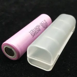 Image of Single 18650 battery box 18350 storage cases 16340 battery box 17670 waterproof box thick matte craft yellow
