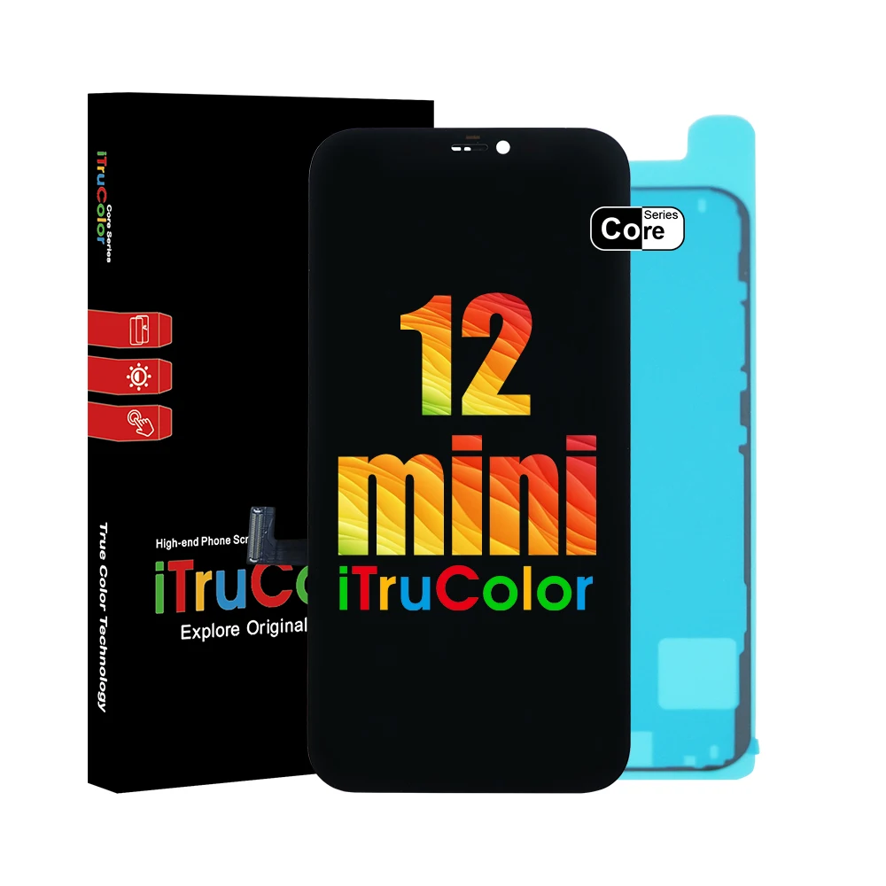 

Mobile Phone LCD for iphone12 mini LCD Display with touch digitizer assembly ip 12 replacement screen, Black white