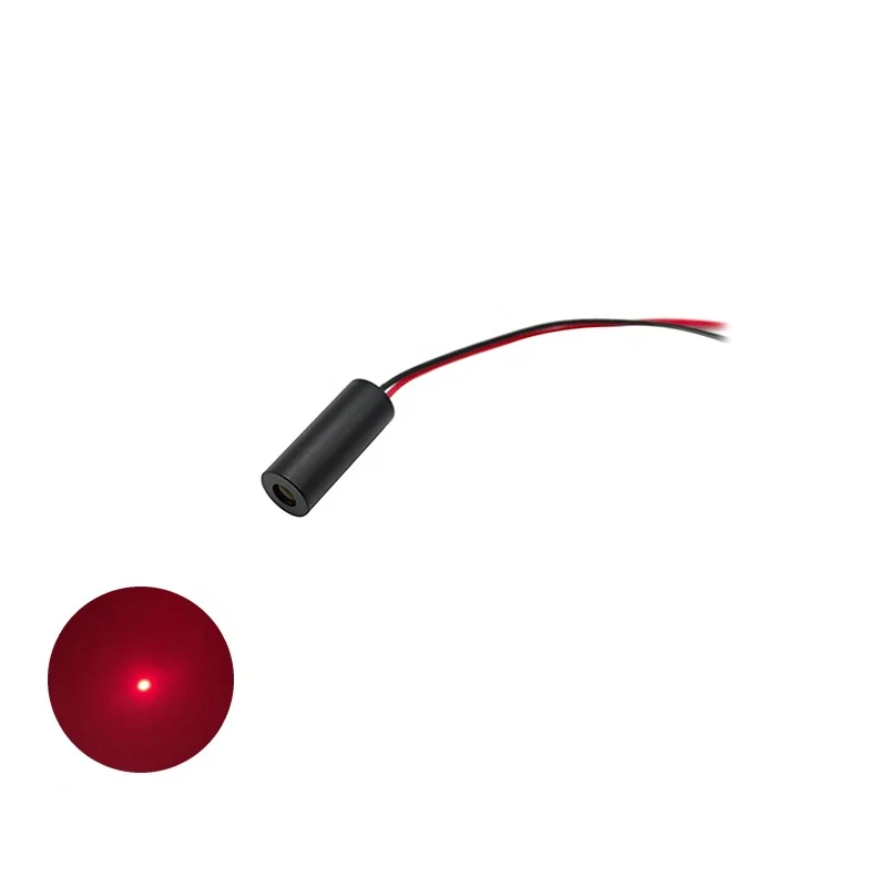 High-quality 8mm 635nm 20mw Red Dot Laser Module Industrial APC Drives Guns Laser Dot Red Dot Sights Spot Lazer for Positioning