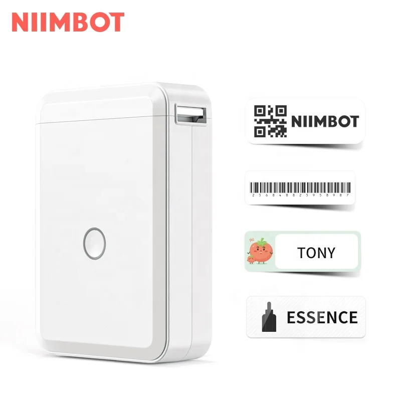 

NiiMbot hot selling portable care label sticker printer, White