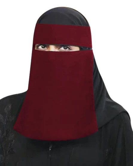Black PVC Burqa Khimar voile jilbab abaya kaftan Masque niqab Longueur 80+ 