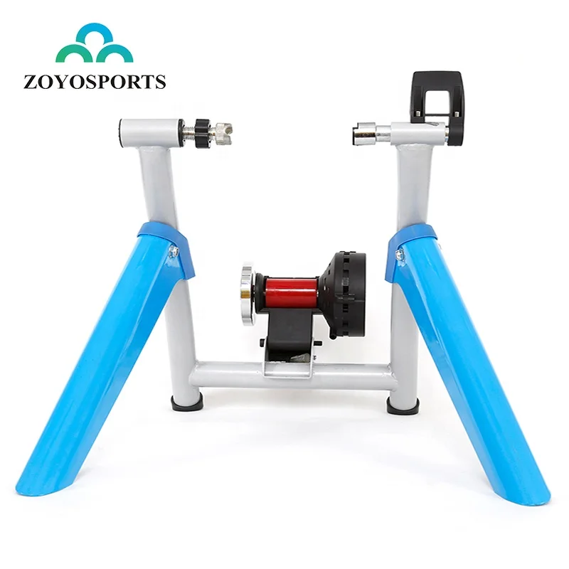 

ZOYOSPORTS High Quality Steel Bike Trainer OEM Accepted Magnetic Indoor Bicycle Trainer, Silver+blue