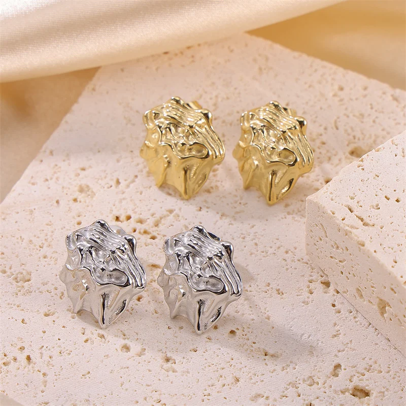 

Personalized Design Sponge Stud 18k Gold Silver Plated Bulk Wholesale Earrings Mushroom Earring