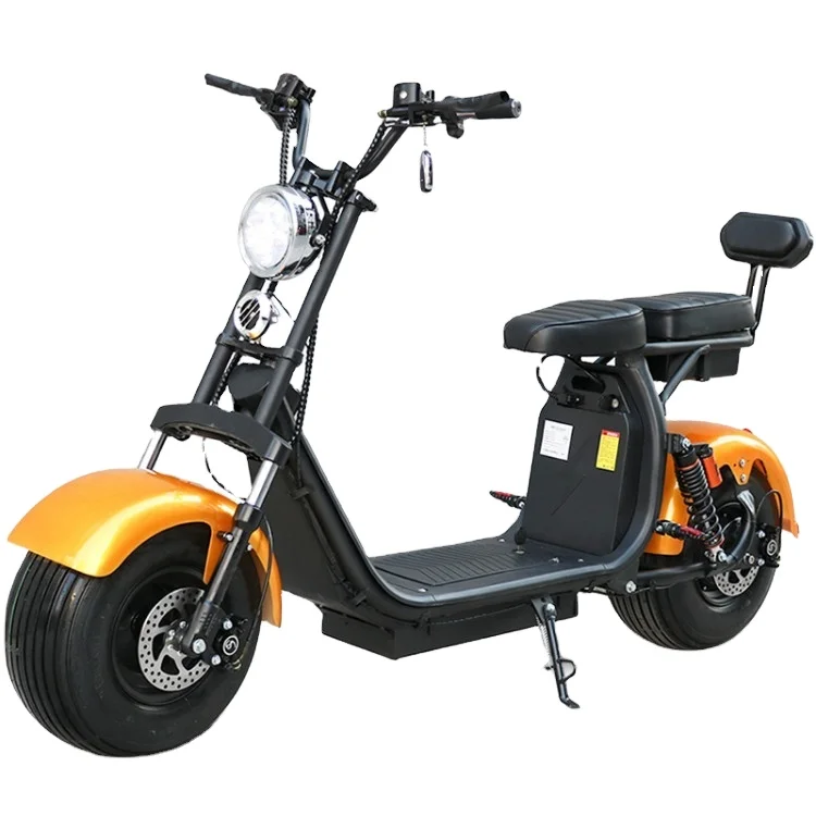 

EEC City coco Electric Scooter 800w 1000w citycoco 2000w electric scooter with fat bike tire, Black