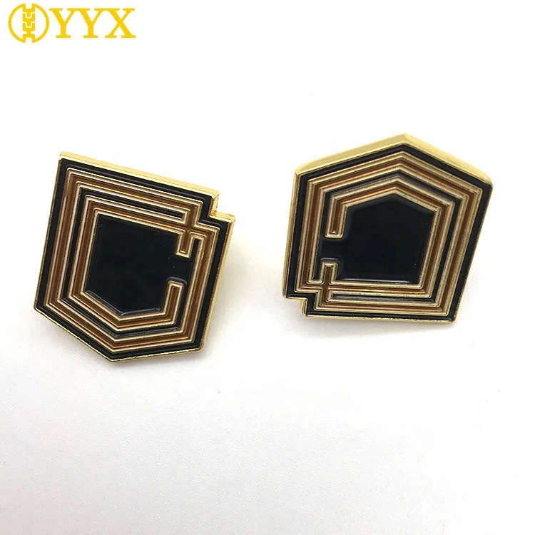 
YYX Bulk Custom Made Personalized Logo and Shape Alloy 2D 3D Lapel Pin Name Badge 