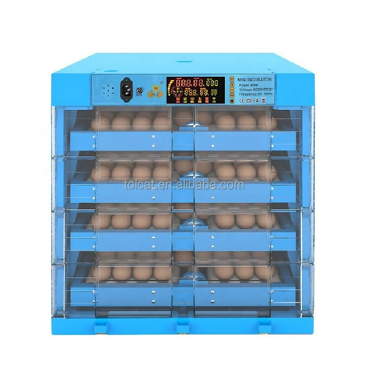 

Tolcat solar brooder best selling poultry mini egg incubator 256 eggs incubators hatching roller egg tray for sale automatic