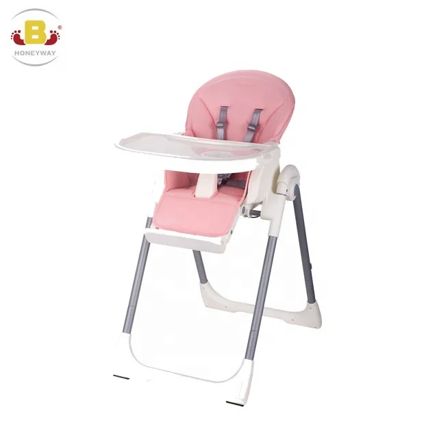 
2020 New Multifunction Foldable Baby High Chair Leather Seat Baby Feed Chair 