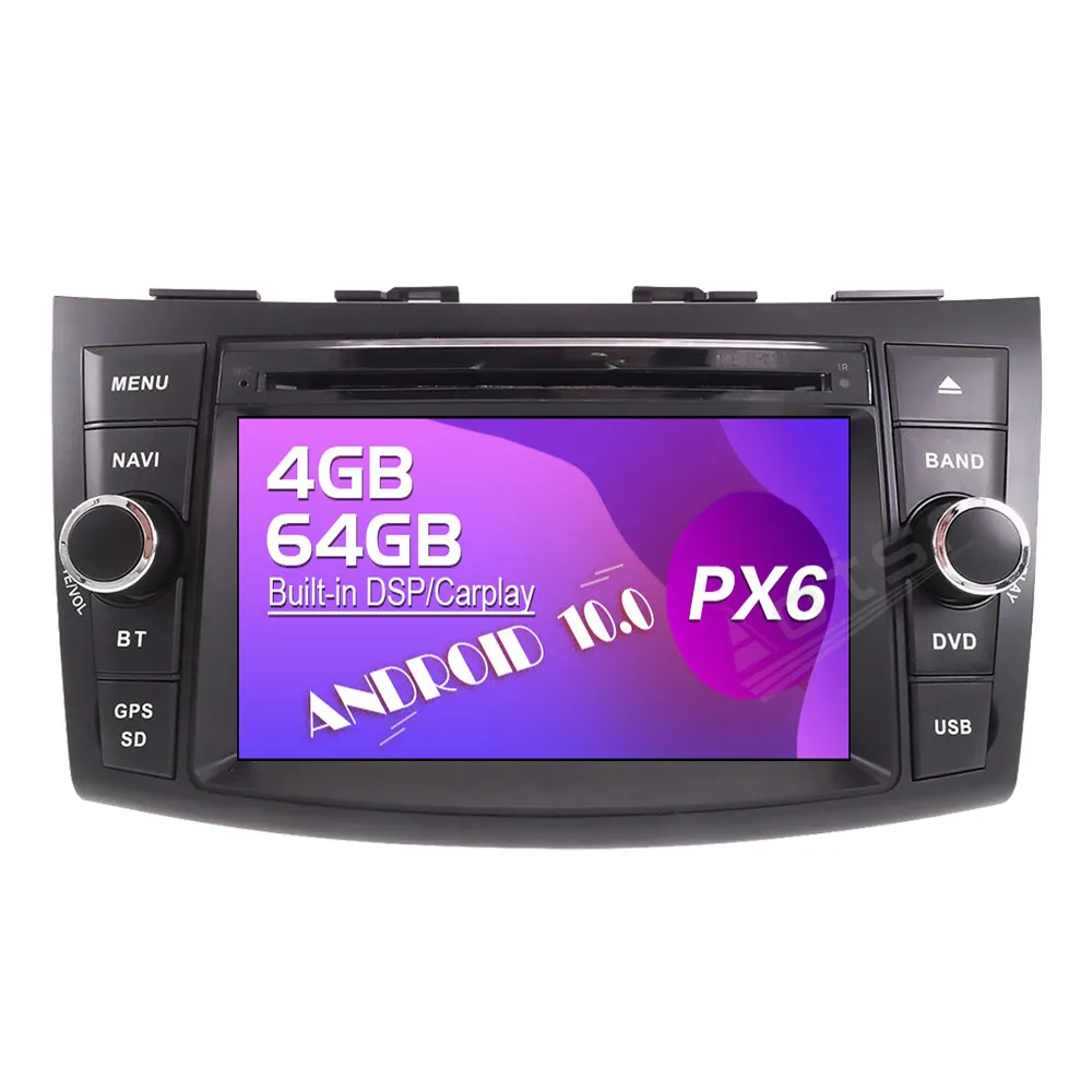 

64G Android Touch Screen Car Video Radio Stereos DVD Player Multimedia System For SUZUKI SWIFT 2011-2016 GPS Navigation