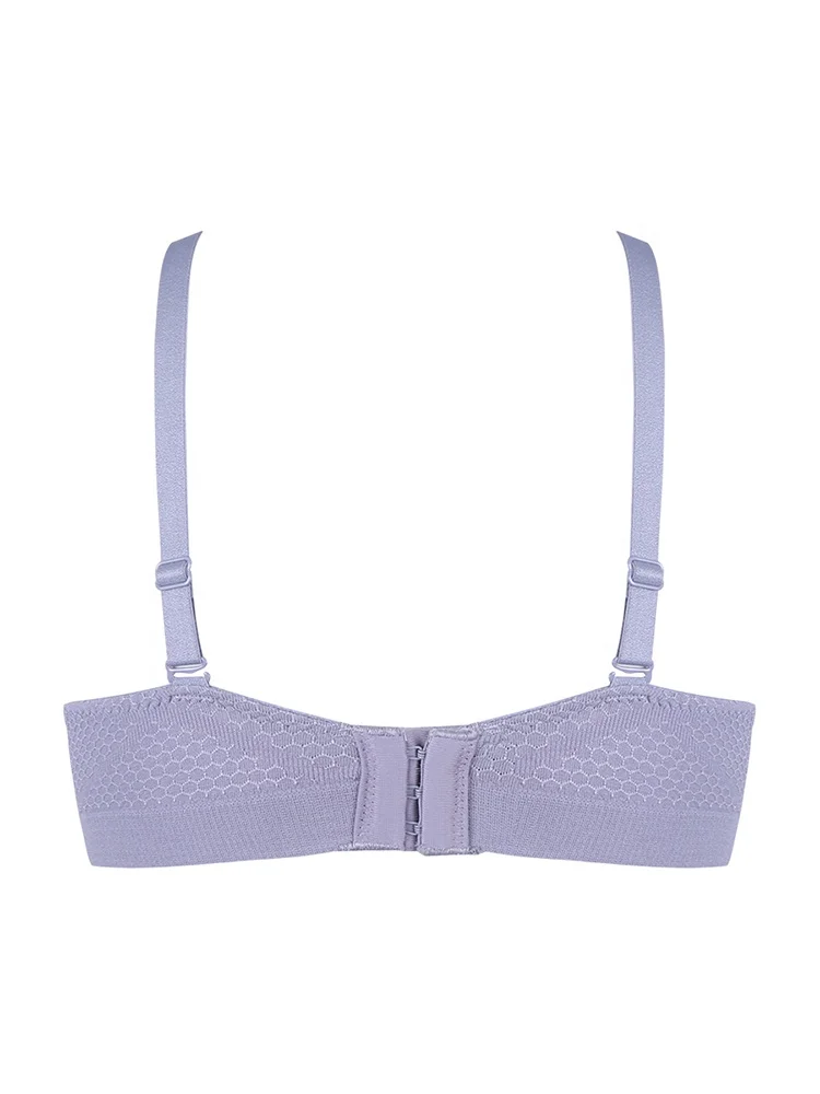 
Japanese new products sexy gathered no steel ring lace thin bra women 