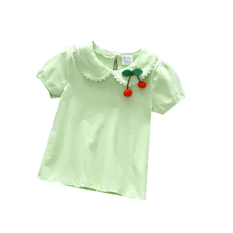 

New children's Korean short-sleeved T-shirt girls summer baby shirt cotton baby shirt