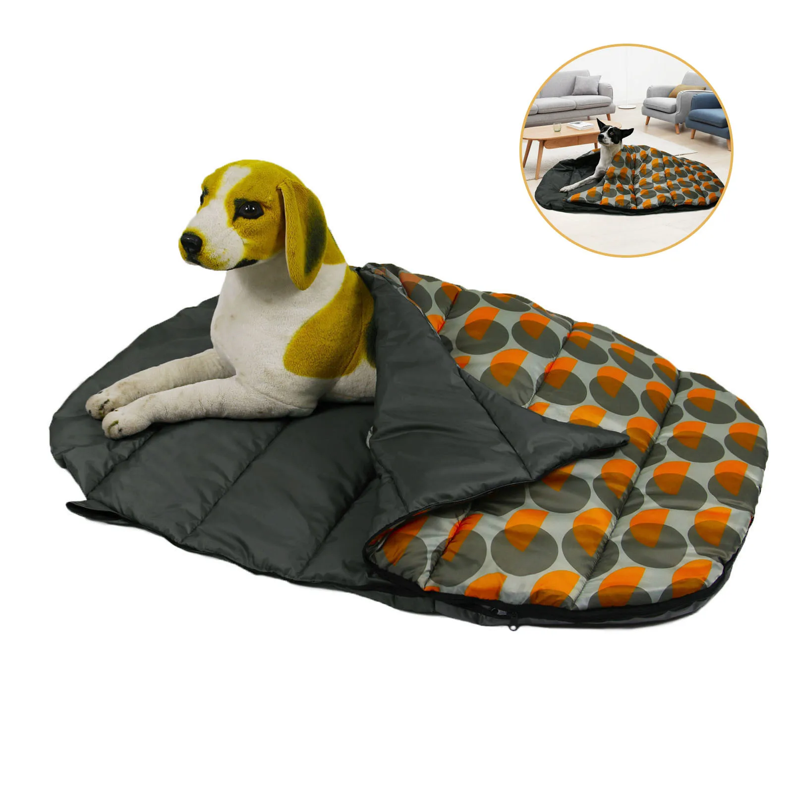 

Outdoor dog bed, waterproof, durable, portable and camping travel pet mat, Colourful