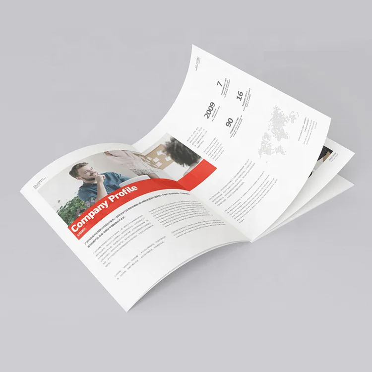
Custom Coated Paper A4 A5 Brochure Magazine Booklet Paper Printing Service 