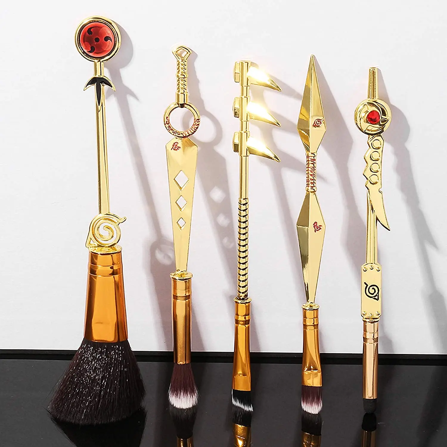 

Wholesale-Makeup-Brushes Beauty Makeup Tools 1 Set Professional 5 Pieces Anime Naruto Make Up Brush Set Vendor Maquiagem Pincel