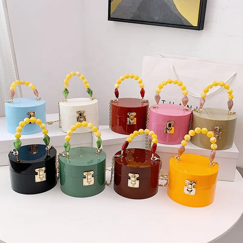 

Bolsa small round handbag 2021 pvc female mini handbags luxury fashion designer handbags for women