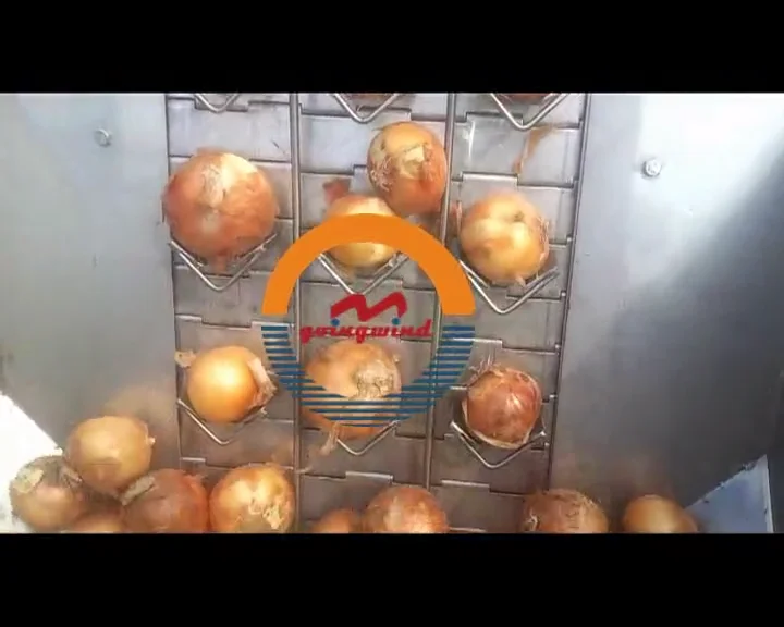 Automatic Commercial Onion Peeling Machine Auto Industrial Continuous