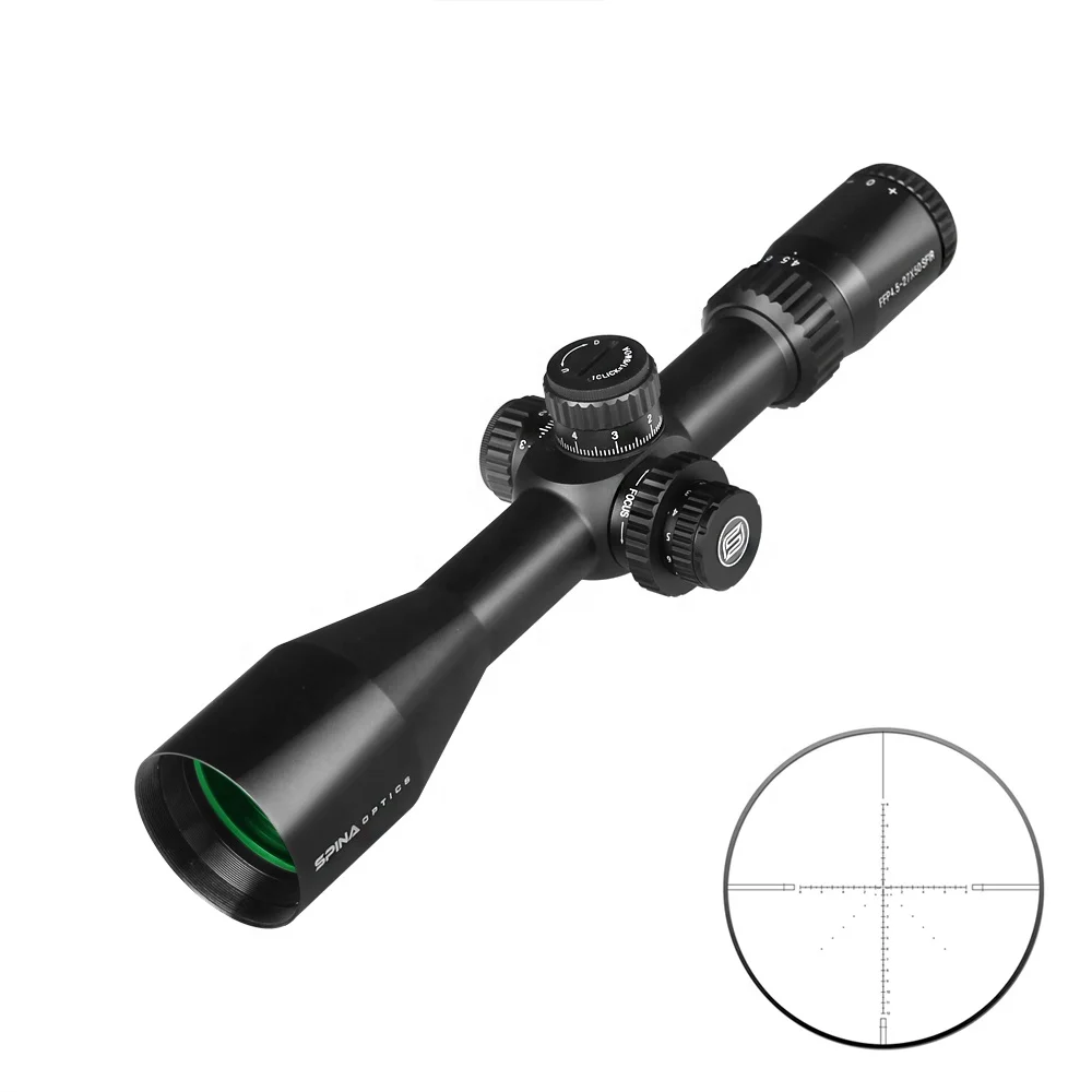 

SPINA First Focal Plane FFP 4.5-27x50 Side Focus Rifle Scopes 30mm Tube Air Gun Hunting